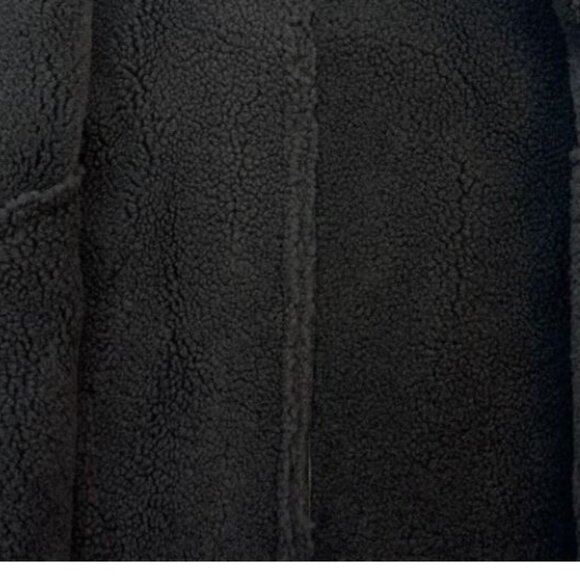 Chas Mackenzie Women's Shearling Coat Made in England Sheepskin Jacket Size L - Picture 15 of 16